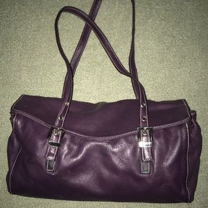 COPY - Perlina leather purple purse